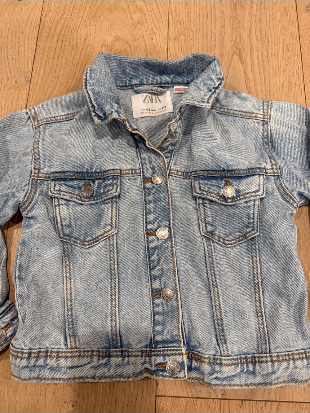 Zara kids 4-5 jean jacket